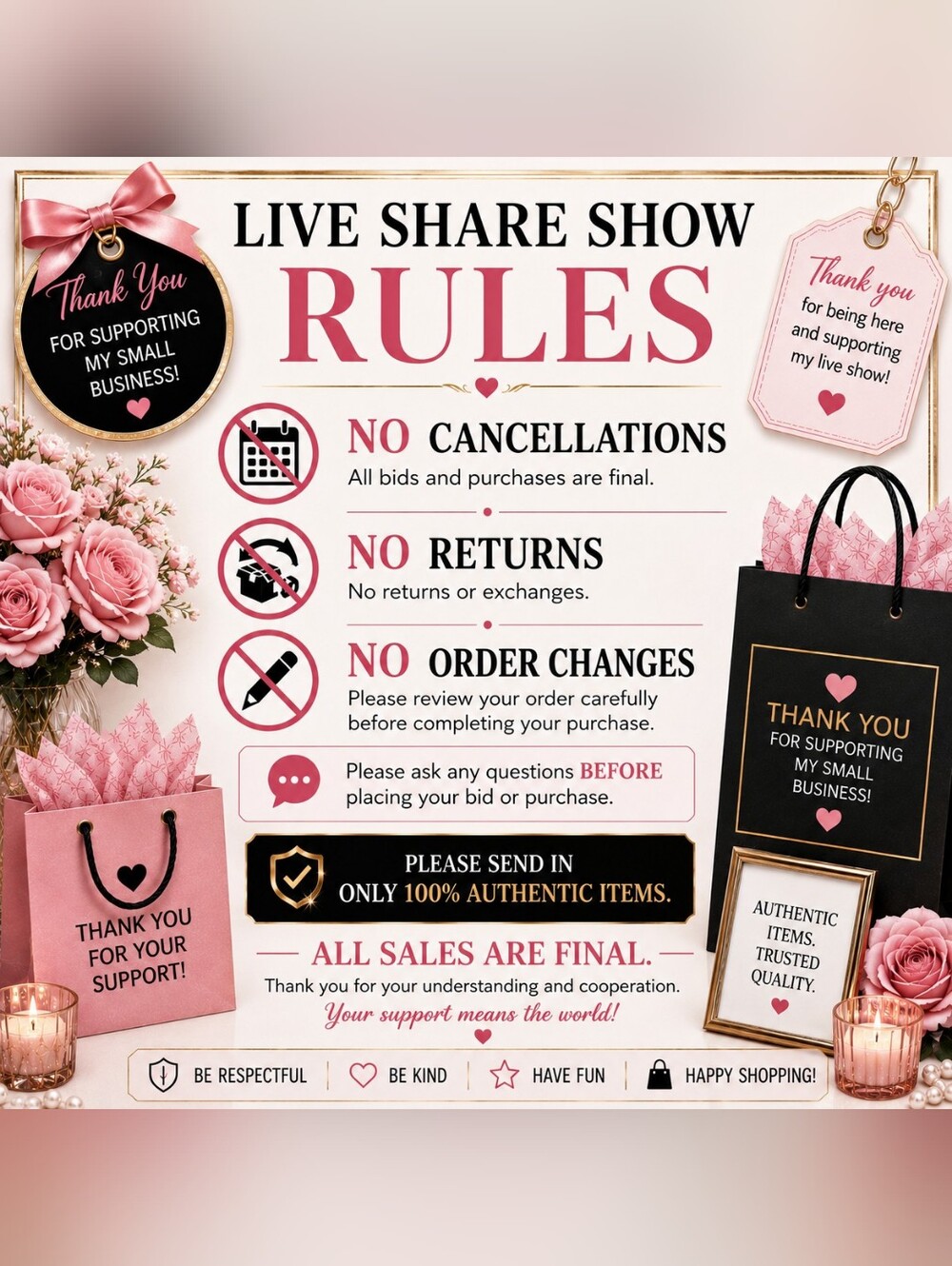 Live Share Show Rules